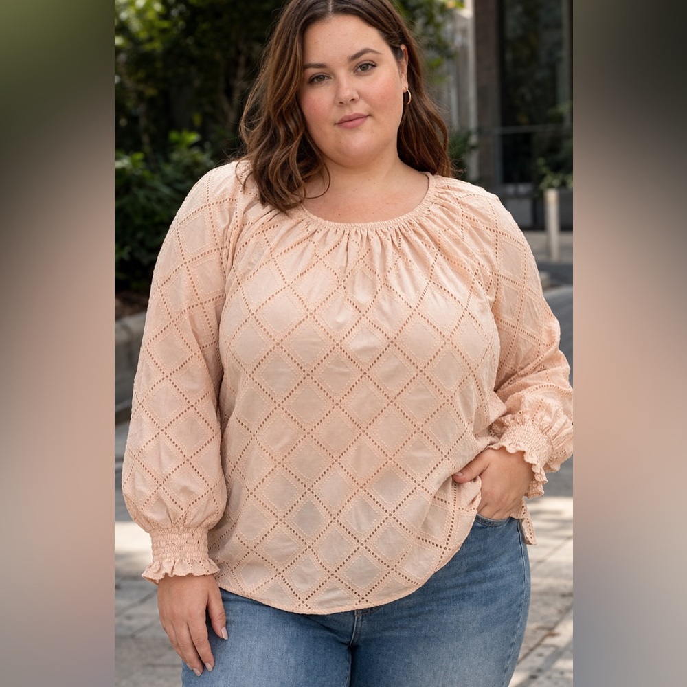 Elegant Peach Blouse for Women